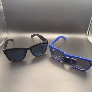 Unbranded Sunglasses Bundle Mens Womens Blue and Black used Square Frame UV Lens
